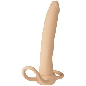 Willie City Strap-On Dual Dildo 15,3 cm - Nude