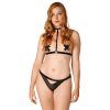 27907 nortie kinky buttomless panty with strap harness choker 558 model q100
