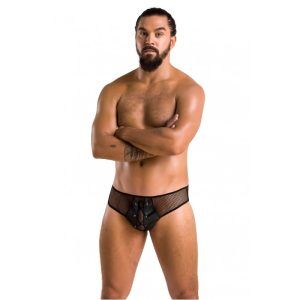 Passion Richard Laced Briefs - Svart - S/M