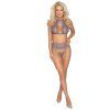 28055 kissable lavender halterneck bra and suspender set 01 model q100 1