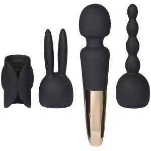 Sinful Magic Wand Couple's Play Set - Svart