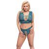 28084 cottelli green bra set plus size 01 model q100 1
