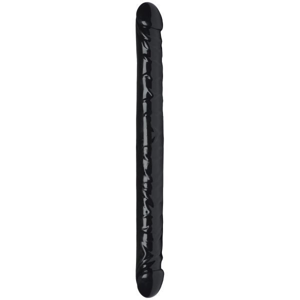 Willie City Black Realistisk 2-Way Dubbeldildo 43 cm - Svart