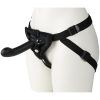 baseks Strap-On Harness med Vibrator och G-punksdildo - Svart