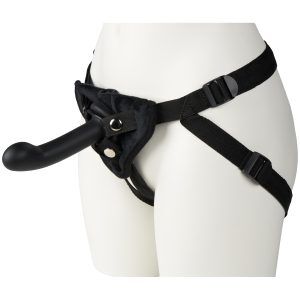 baseks Strap-On Harness med Vibrator och G-punksdildo - Svart