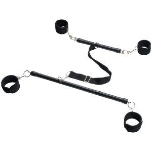 obaie Dubbel Spreader Bar Bondage Set - Svart