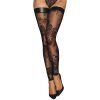 Noir Handmade Stay-ups i Spets - Svart - M