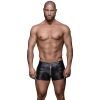 Noir Handmade Boxershorts med Blixtlås - Svart - S