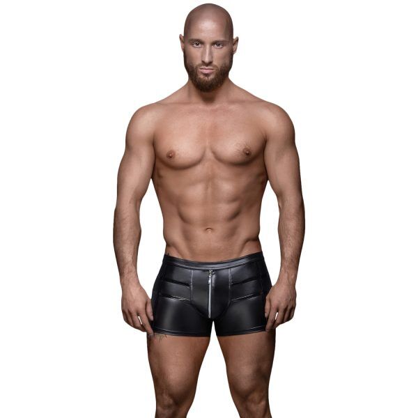 Noir Handmade Boxershorts med Blixtlås - Svart - S