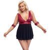 28701 cottelli bondage babydoll plus size 01 model q100