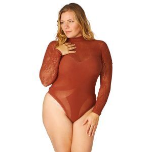 NORTIE Blossom Esme Rust Body Plus-Size - Röd - Plus size
