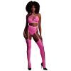 28801 ouch glow in the dark neon pink crop top with stockings 01 model q100