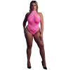 Ouch! Glow in The Dark Neonrosa Body Plus-Size - Ljusrosa - Plus size