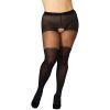 28911 nortie silverfall bundlose strompebukser med lurex band plus size 01 model q100