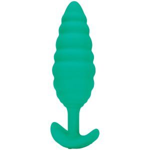 B-Vibe Twist Textur Vibrerande Analplugg - Grön