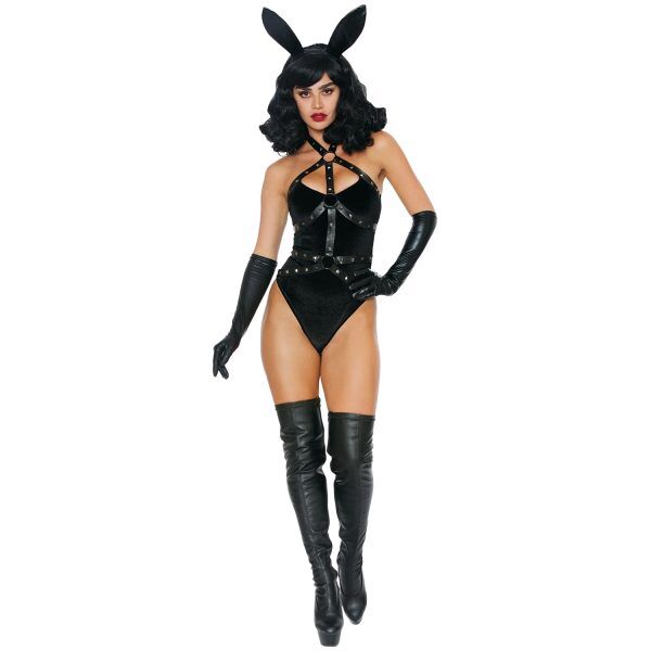 Dreamgirl Bad Girl Bunny Kostym - Svart - M