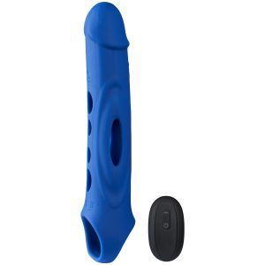 MR.MEMBR Texture Vibrerande Penis Sleeve - Blå