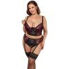 29323 cottelli curves black and red lace set 01 model q100
