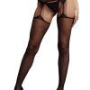 Suspender rhinestone pantyhose