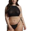 Festive Rhinestone Top and Thong - Queen Size