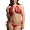 Snow Angel Lace Lingerie Set - Queen Size