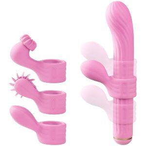 OTOUCH Magic Stick S1 Plus Vibrator med Tillbehör - Ljusrosa