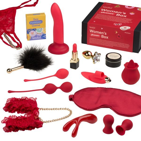 Sinful Women's Pleasure Box - Röd