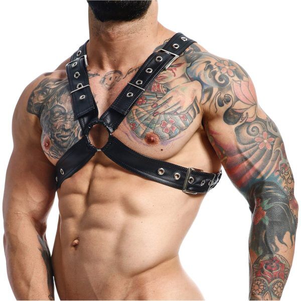 MaleBasics DNGEON X Kors Kedja Harness - Svart