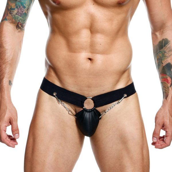 MaleBasics DNGEON Jockstrap med Påse och Kedjelänk - Svart