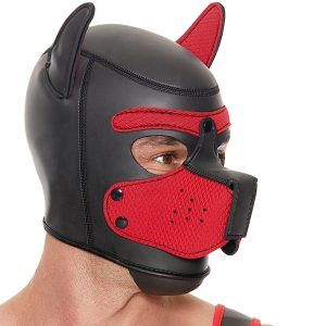 Ouch! Puppy Play Hood - Röd