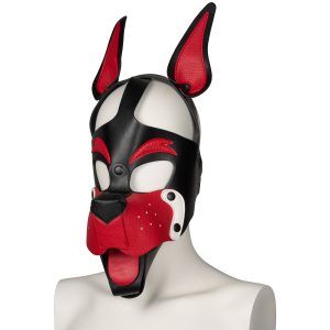 665 Playful Pup Hood - Röd