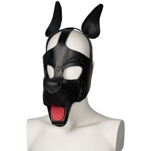 665 Playful Pup Hood - Svart