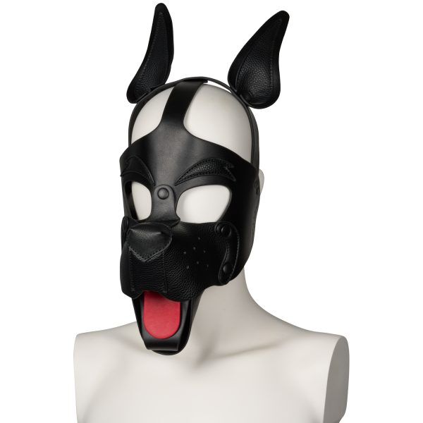 665 Playful Pup Hood - Svart