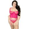 46178 seven til midnight bustier with panty fuchsia plus size 01 model