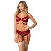 46233 seven til midnight bra and panty with removeable garters red 01 model