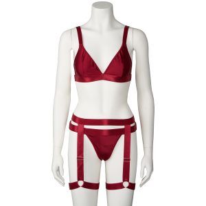 NORTIE Willow Red Bralette Set - Röd - One Size