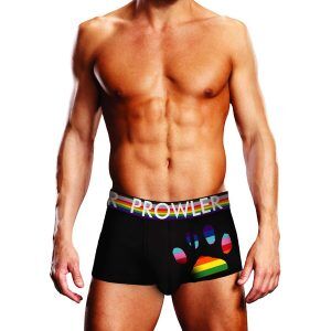 Prowler Oversized Paw Rainbow Badbyxa - Svart - M