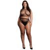 47052 2 piece crop top and pantie fishnet structure 01 model