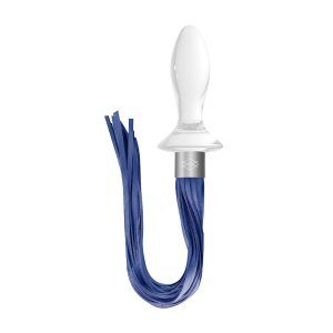 Chrystalino Tail Vit Glas Analplugg