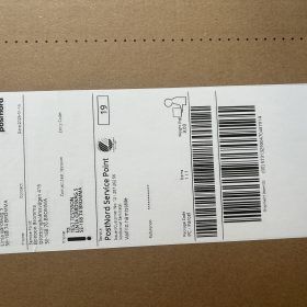 Exempel pa frakt etiketten