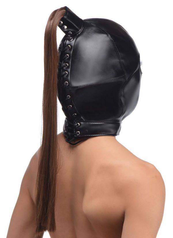 Bondage Mask Med Hår