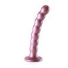 beaded silicone g spot dildo 16 5cm 1