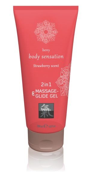 Shiatsu 2-in-1 - Strawberry Massage & Glidmedel