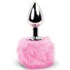 feelztoys bunny tails butt plug pink