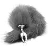 Fox Tail Plug Silver Grey