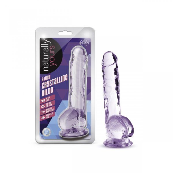 Naturally Yours 20 cm Dildo - Lila