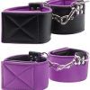 reversible ankle cuffs purple