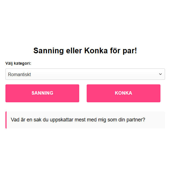 sanning eller konka