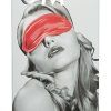 satin red blindfold