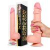slidy realistic dildo dual layer retractable and adjustable 9